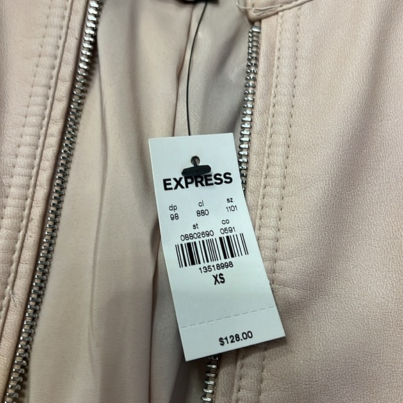 NWT Express Leather Moto Jacket - Picture 2 of 3